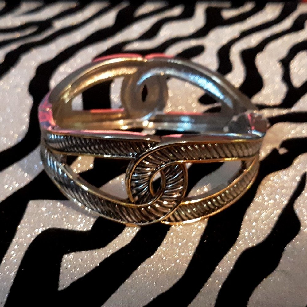 Beautiful Cuff Bracelet w Hinge Closure 1 BOGO 50% Off!
